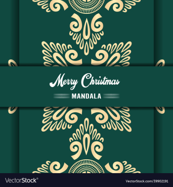 merry christmas mandala background with ornamental merry christmas mandala background with ornamental