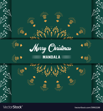 merry christmas mandala background with ornamental merry christmas mandala background with ornamental