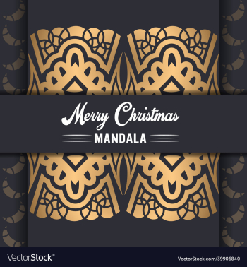 merry christmas mandala background with ornamental merry christmas mandala background with ornamental