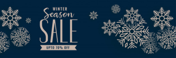 Merry christmas sale banner with snowflakes decoration Merry christmas sale banner with snowflakes decoration