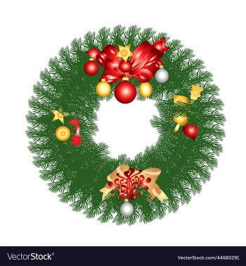 merry christmas wreath design transparent