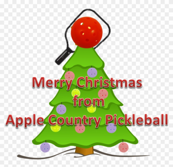 Merry Pickleball Christmas - Plain Christmas Tree Merry Pickleball Christmas - Plain Christmas Tree
