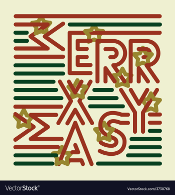 Merry Xmas vector image Merry Xmas vector image