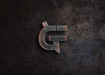 Metal 3D Logo Mockup (PSD)