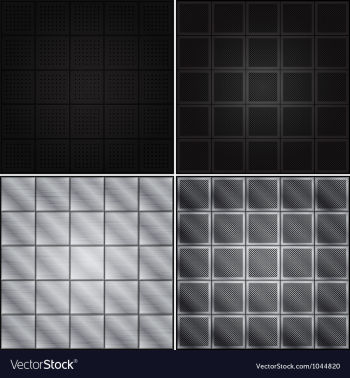 Metal backgrounds vector image Metal backgrounds vector image