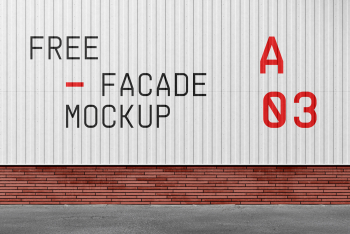 Metal Facade Mockup Metal Facade Mockup