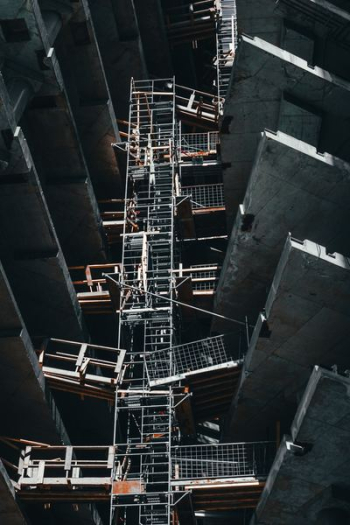 metal scaffolding between building floors metal scaffolding between building floors