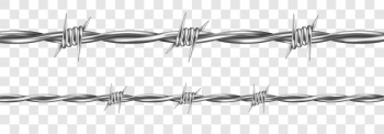 Metal steel barbed wire with thorns or spikes Free Vector Metal steel barbed wire with thorns or spikes Free Vector