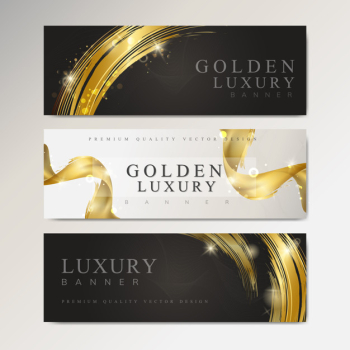 Metallic wave abstract background set Free Vector Metallic wave abstract background set Free Vector