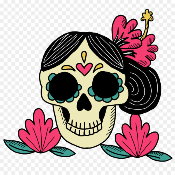 Mexico Mexican cuisine Skull Euclidean vector - Mexican skull 