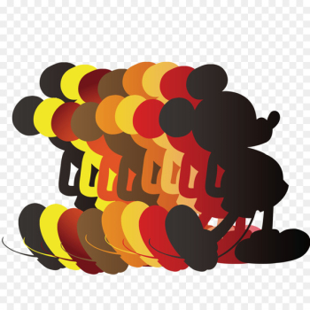 Mickey Mouse Adobe Illustrator - Mickey Mouse silhouette Vector Art 