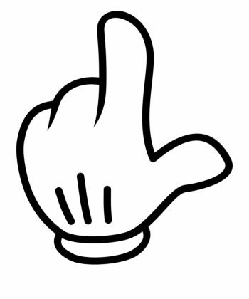 Mickey Mouse Hand Pointing Png Free PNG Images & Clipart Download ...