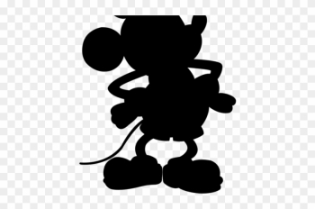 Mickey Mouse Head Silhouette - Mickey Mouse Silhouette Clipart Png ...