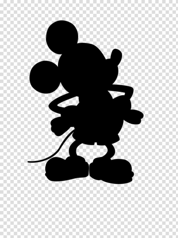 Mickey Mouse illustration, Mickey Mouse Minnie Mouse Silhouette , mini transparent background PNG clipart