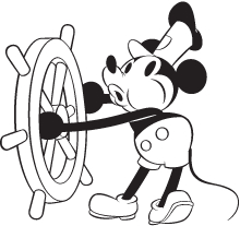 Mickey Mouse in Steamboat Willie | Disney Awesome | Disney tattoos ...