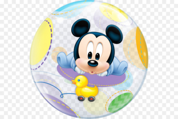 Mickey Mouse Minnie Mouse Epic Mickey 60cm Clear Deco Bubble Balloon - mickey mouse 