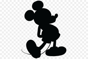Mickey Mouse Minnie Mouse Silhouette Scalable Vector Graphics Clip art - Silhouette Mickey Mouse 