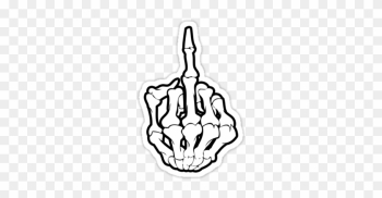 Middle Finger Drawing - Middle Finger Skeleton Middle Finger Drawing - Middle Finger Skeleton