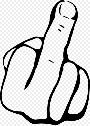 Middle finger The finger T-shirt Drawing - fingers Middle finger The finger T-shirt Drawing - fingers