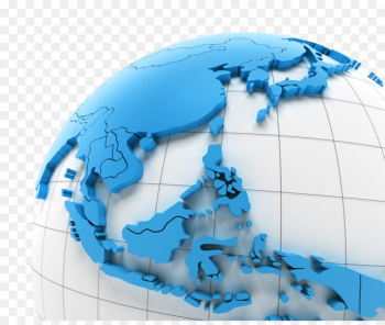 Migration In East And Southeast Asia Globe Stock photography - Three-dimensional map of the globe 