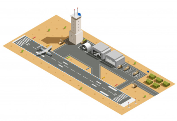 Military air base isometric composition Free Vector Military air base isometric composition Free Vector