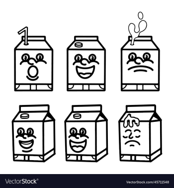milk box character milk box character