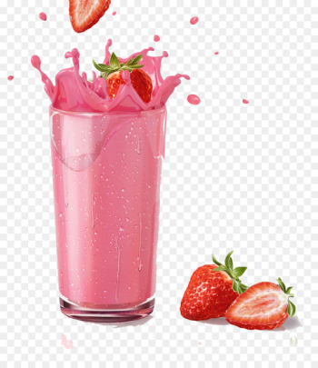 Milkshake Smoothie Strawberry juice Chocolate milk - Free buckle material of strawberry juice 
