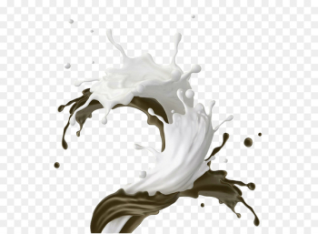 Milkshake Splash Clip art - White chocolate grandma effect element 