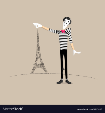 Mime 05 vector image Mime 05 vector image