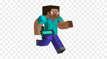 Minecraft Clipart Steve Running - Transparent Background Minecraft Steve Png