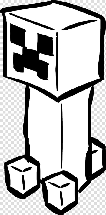 Minecraft Creeper Coloring book Drawing , Gold Miner Cartoon transparent background PNG clipart