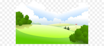 Miniature golf Golf course Golf club - Cartoon clouds trees Golf Course 