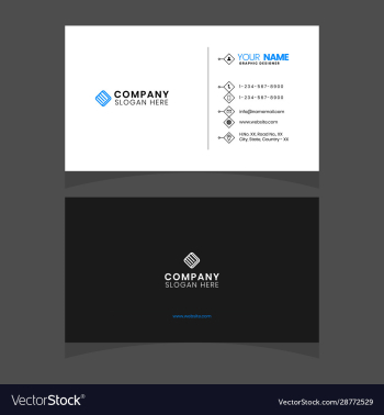 minimal business card design template