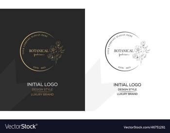 minimal feminine botanical floral branch and logo