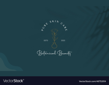 minimal feminine botanical floral branch and logo