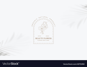 minimal feminine botanical floral branch and logo