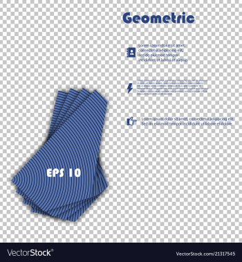 Minimal geometric covers design geometric vector image