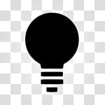 Minimal JellyLock, light bulb icon transparent background PNG clipart