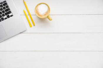 Minimalist office desk with copy space Free Photo Minimalist office desk with copy space Free Photo