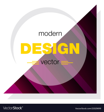 Minimalistic design creative concept modern vector image Minimalistic design creative concept modern vector image
