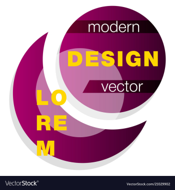 Minimalistic design creative concept modern vector image Minimalistic design creative concept modern vector image