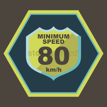 Minimum speed sign Minimum speed sign