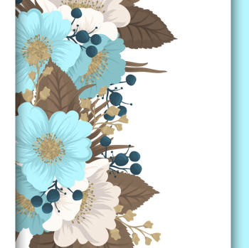 Mint green floral flower border Free Vector Mint green floral flower border Free Vector