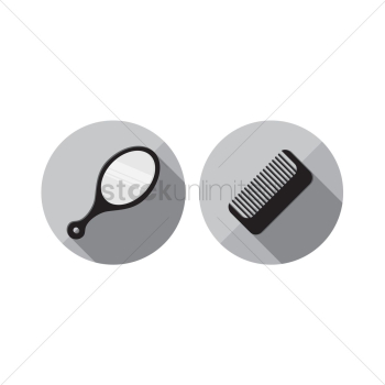 Mirror and comb Mirror and comb
