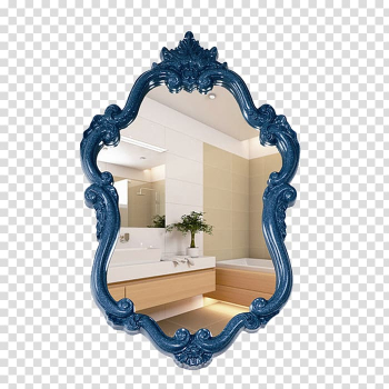 Mirror frame Euclidean , European mirror transparent background PNG clipart