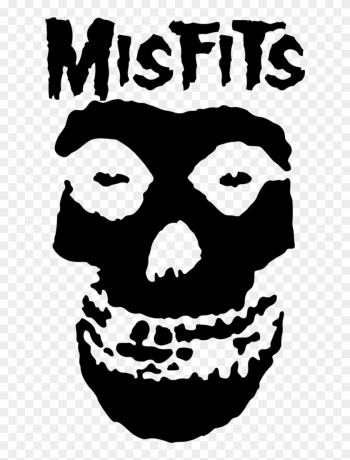 Misfits Logo Png - Misfits Skull Black, Transparent Png - 752x1063 ...