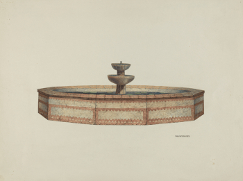 Mission Fountain (1941) by William | Free Photo - rawpixel Mission Fountain (1941) by William | Free Photo - rawpixel