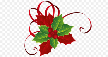Mistletoe Christmas Clip art - Christmas Red Green Mistletoe PNG Picture 