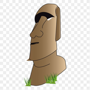 Moai statue png sticker, transparent | Free PNG - rawpixel