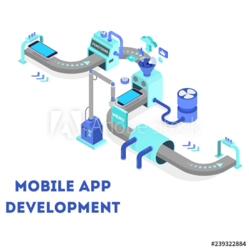 Mobile app development concept Mobile app development concept